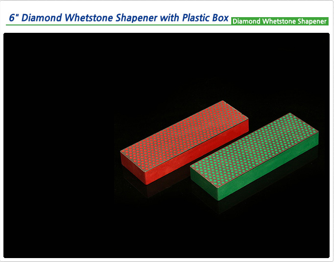 DMT 6 Diamond Whetstone Shapener with Plastic Box