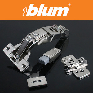 [BLUM] 블룸 덮방 타입 155˚ 댐핑경첩(힌지)-스크류고정//댐핑기능있음-Soft Closed//155˚ Screw Hinge Spring Type (BluMotion/도어위치 전방향 조절가능//도어탈부착가능/옵션선택